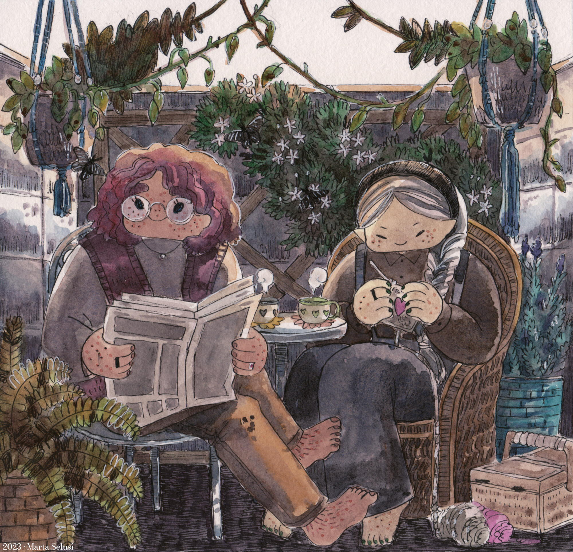 Breakfast and crochet